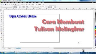 cara membuat tulisan teks melingkar dengan corel draw [upl. by Ebberta]