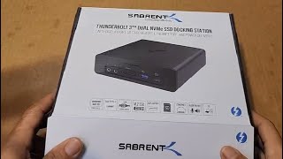 SABRENT Thunderbolt 3 Dual M 2 SSD Docking Station Review Very cool [upl. by Auhsuj]