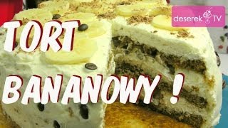 Tort Śmietanowy z Bananami przepis od DeserekTV [upl. by Franklin]