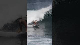 Jahly Rips In Strong Offshore Wind surfersofbali surfing surfers [upl. by Berlyn]