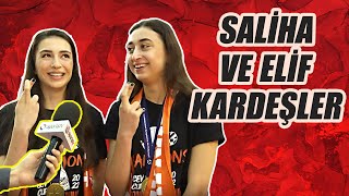 ECZACIBAŞI DYNAVITİN KARDEŞ OYUNCULARI SALİHA VE ELİF ŞAHİN [upl. by Tristam]