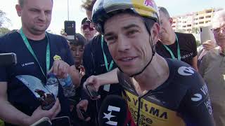 Wout van Aert  Interview at the finish  Stage 4  Volta ao Algarve em Bicicleta 2024 [upl. by Eimas215]