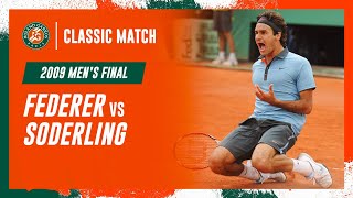 Federer vs Soderling 2009 Mens final  RolandGarros Classic Match [upl. by Nosneb123]