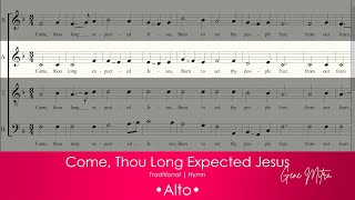 Come Thou Long Expected Jesus • Alto Guide [upl. by Nerti]