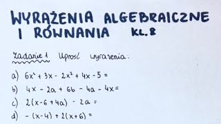 Wyrażenia algebraiczne i równania  GWO  Matematyka z Plusem  sprawdzian  pdf w opisie [upl. by Ocnarf]