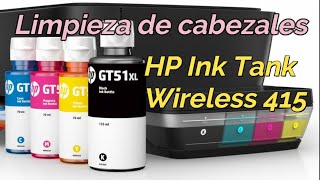 Cómo limpiar cabezales HP Ink Tank Wireless 415 [upl. by Kegan]