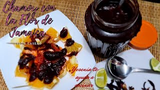 ‼️✋🏼‼️NO TIRES LA FLOR DE JAMAICA hagamos CHAMOY DE JAMAICA CASERO salsa para fruta [upl. by Oiramed]