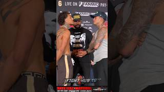 Sean Garcia INTENSE face off vs Amado Vargas at weigh in [upl. by Phillipe]