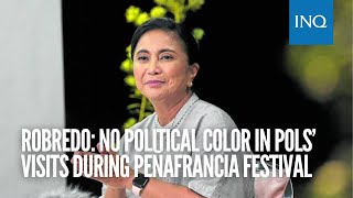 Robredo No political color in pols’ visits during Peñafrancia Festival [upl. by Wiburg]