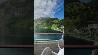 Lunch mit Ausblick 💚​🍽️​🇳🇴​ meinschiff fjord norwegen [upl. by Brawley]