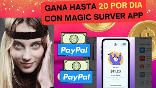 💰20 dolares💰 por dia con la app survey magic como ganar dinero a paypal gratis [upl. by Hilar]