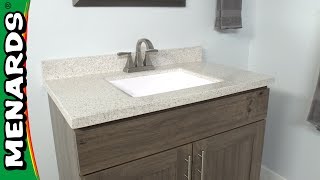 How to Install a Vanity Top  Menards [upl. by Llehcear105]