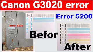 canon g3020 5200 error I canon g3020 3252 error I canon wifi printer problem [upl. by Alitta]