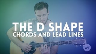 Guitar Lesson Use the D Shape to create chords and lead lines [upl. by Ainez]