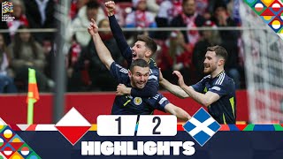 Poland vs Scotland  12  Highlights  UEFA Nations League 202425 [upl. by Portie]