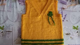 Vestă tricotată anchiorKnitted vestTutorialStrickwesteGilet magliaChaleco de punto [upl. by Assenev]