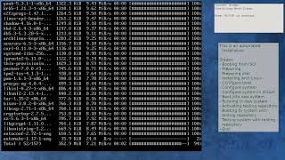 Arch Linux installation recording to kernel 6117arch11 testing [upl. by Narcissus89]