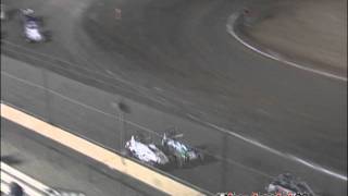 Nick Carlson USAC Ford Focus Midget Flip [upl. by Aurea]