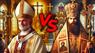 Católicos vs Ortodoxos ¡Las Diferencias que NO Quieren que Sepas 😱 [upl. by Aynotan]