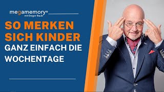 In 2 Minuten Kinder die Wochentage beibringen Blitzschnell amp spielerisch lernen ⏰ [upl. by Beshore]