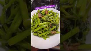 Water Spinach Stir Fried waterspinachrecipe stirfry cookingcutiepieAI shorts [upl. by Airotcivairam]