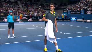 Gilles Simon Gets Hungry  Australian Open 2013 [upl. by Monk876]