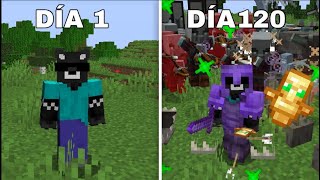 Sobreviví los 120 días MAS DIFICILES de MINECRAFT [upl. by Eimot]