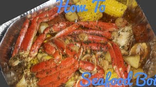 How to make a Seafood boil in a bag Crab Legs amp ShrimpCrab boil in a bag [upl. by Aciamaj]