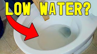 How to FIX Low Water Level in Your Toilet with NO Tools [upl. by Llerraj]