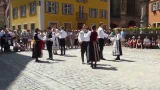 Jugendtanzgruppe München  Schwäbische Tanzfolge  Dinkelsbühl 2014 [upl. by Ttcos]