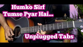 Hamko Sirf Tumse Pyaar Hai  Guitar Cover Tutorial video guitarcover guitar music cover [upl. by Wildon]