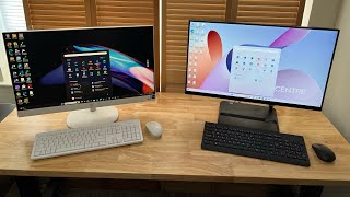 HP AIO 27cr0057c vs Lenovo IdeaCentre F0GJ00F3US  AllinOne Desktop Comparison [upl. by Anail]