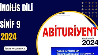 ABİTURİYENT JURNALI 2024 9CU SİNİFİNGİLİS DİLİ izah by Cevahir AA abituriyenthazırlığı [upl. by Dorsman766]