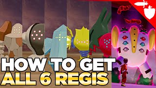 How to Get all 6 Regis in the Crown Tundra Regidrago Regieleki Regigigas Pokemon Sword Shield DLC [upl. by Helge]