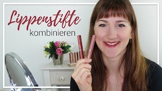 Lippenstift Farben mischen  Lippenstifte kombinieren 💄💄 [upl. by Henryetta]