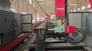 H beam laser cutting machine [upl. by Ydualc982]