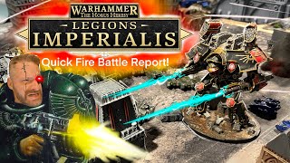 Warhammer The Horus Heresy Legion Imperialis Battle Report [upl. by Seravaj806]