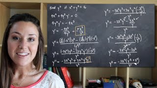 Use implicit differentiation to find the second derivative of y y KristaKingMath [upl. by Silvana155]