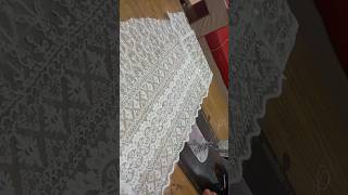 How to attach lining to cutwork handsscallop stitchingcutting [upl. by Heyes]