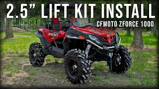 CF Moto ZForce 1000 25quot SuperATV Lift Kit Install  How To [upl. by Lichtenfeld]