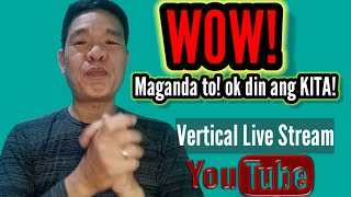 Paano mag live ng Vertical sa YouTube  How to do vertical Live streaming in YouTube 2024 [upl. by Hayman692]