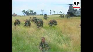 KOSOVO BRITISH PARATROOPERS ARRIVE IN PRISTINA [upl. by Eical]