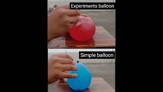 water freezing experiment simple science experiment with balloons and water 💦 [upl. by Dareen]