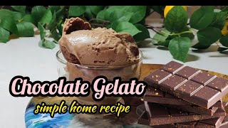 Chocolate Gelato  So easy to make [upl. by Nahej]