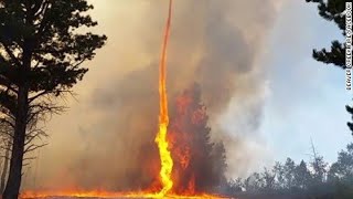 Fire tornado caught on camera as Australian wildfires rage PrayforAustralia [upl. by Yeoj728]