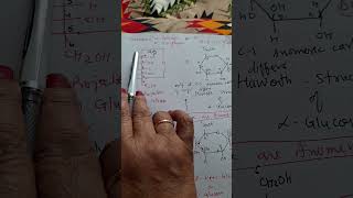 shortsCyclic Glucose Haworth Fischer projection alphabeta glucoseVeena Dixit Chemistry IIT jee [upl. by Annai]