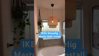 Sinnerlig Pendant Light from IKEA  Installed in Master Bath [upl. by Rodmann829]