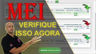 MEI  Como Emitir Extrato de Pagamento do Boleto DAS e Verificar se Está Tudo em Dia Com os Boletos [upl. by Anotyal]