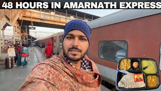 48 Hours Train Journey in GuwahatiJammu Tawi Amarnath Express Best Pantry food Ever [upl. by Edras158]