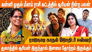 கன்னி முதல் மீனம் ராசி கட்டத்தில் சூரியன் நின்ற பலன்  Rajanaadi Eswari  THIRUVARUL TV [upl. by Salot]